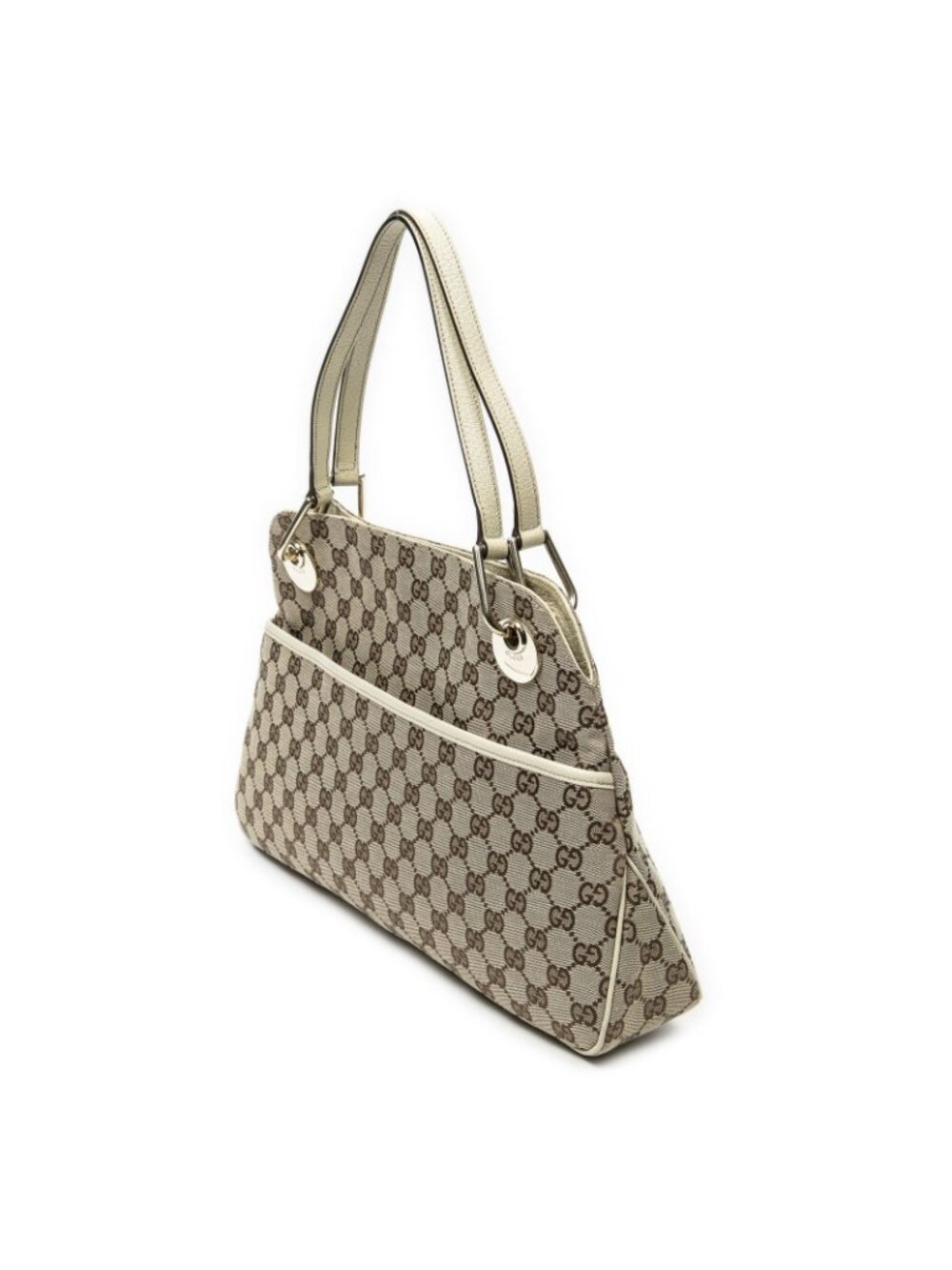 Gucci Eclipse to Ivory Beige GG Canvas Messenger Bag - Picture 2 of 10